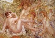Pierre Renoir Variation of The Bather USA oil painting artist